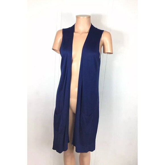 Joseph A Vest Draped Front Womens Small - Picture 1 of 8